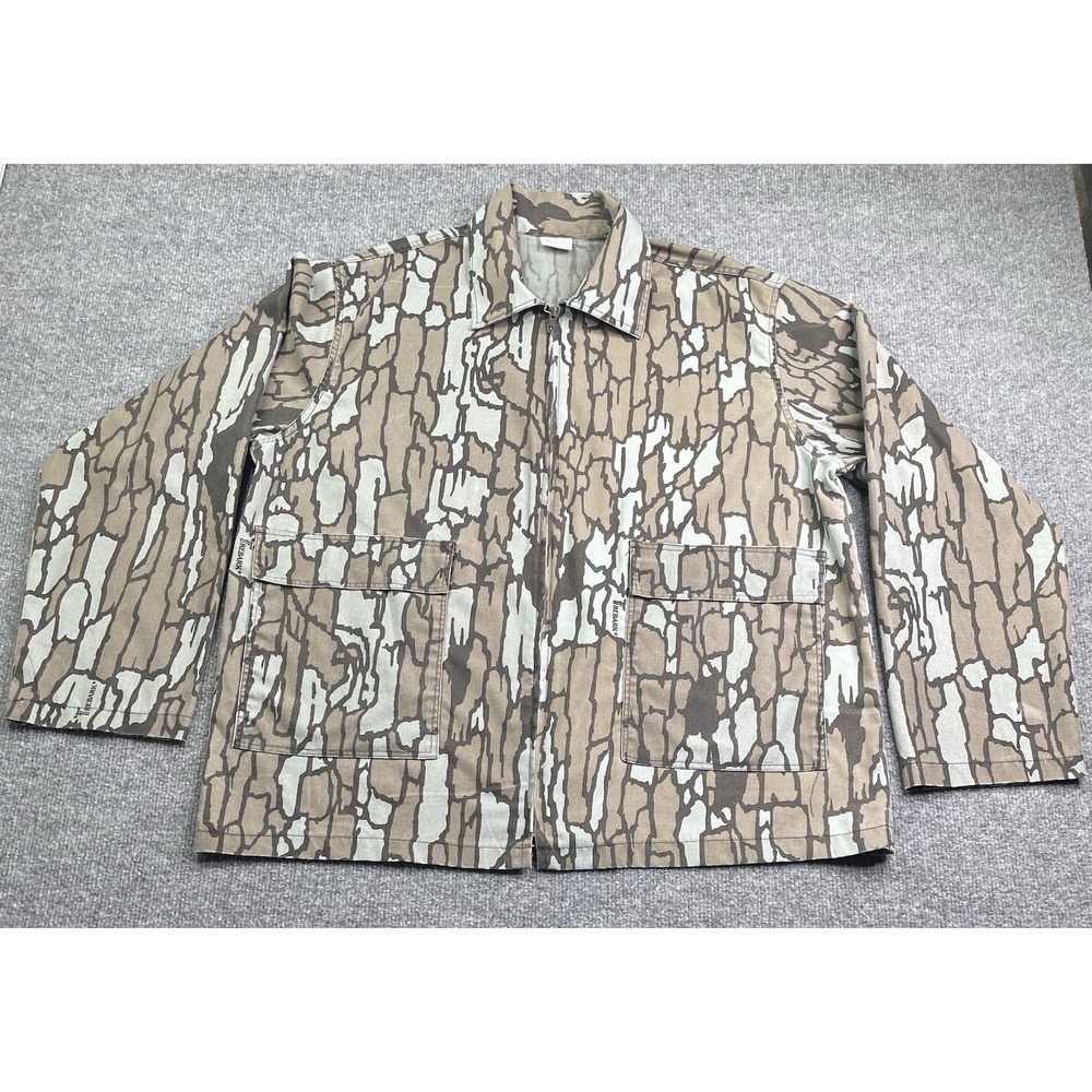 Trebark Camo Jacket Men's Large Camouflage Hunting Full Zip Talon Made in USA